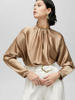 Designer Luxus 100% Charmeuse Seidenhemd für Frauen vom Garnent Hersteller