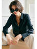 Großhandel Luxus und komfortable 100% reine Maulbeer-Seide V-Ausschnittbluse für Frauen 