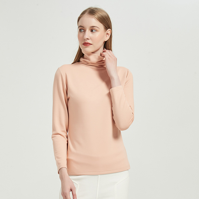 Großhandel benutzerdefinierte Langarm-Silk Thermal Top Winter-Wärme-Kleidung