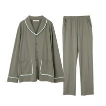Großhandel Herren Bambus Pyjama Set Langarm Klassische Gemütliche Nachtwäsche