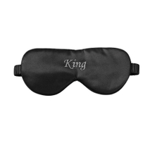 Logostickerei 100 % 22 mm Maulbeerseide Augenmaske Schlafmaske Reiseset Personalisiert