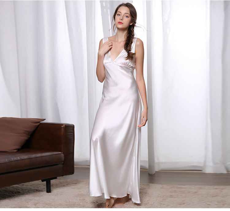 Anbieter Custom Printing Lavendel Elegante Abend Party Wear Seidenkleid Damen