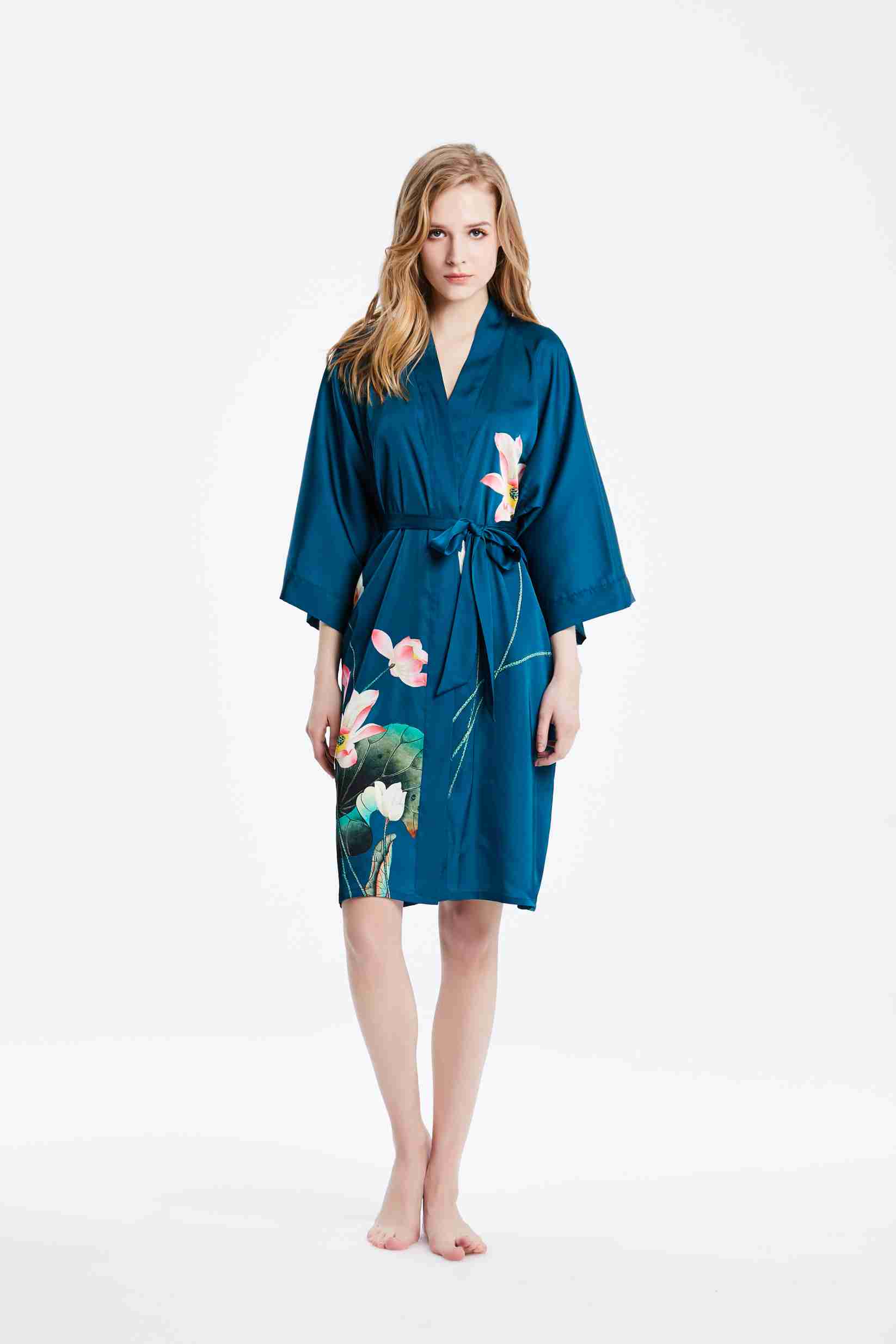 Großhandel Seide Kimono Roben