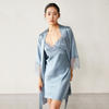 Personalisierte 2PCS Luxus Lace Seidengewänder Nachtwäsche und Nachtwäsche für Frauen 
