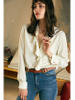 Großhandel 100% reines Luxus -Seiden -Langarm -Hemd für Frauen von Frauen aus 