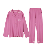 Custom Lable Bamboo Pyjama Set für Damen Soft Comfy PJ Lounge Sets
